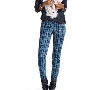 CAbi Grid Print Skinny Jeans